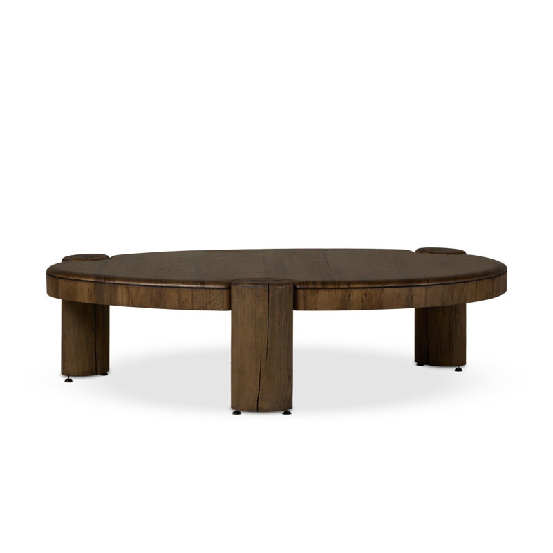 Kamira Oval Coffee Table-Dark Spalted Primavera
