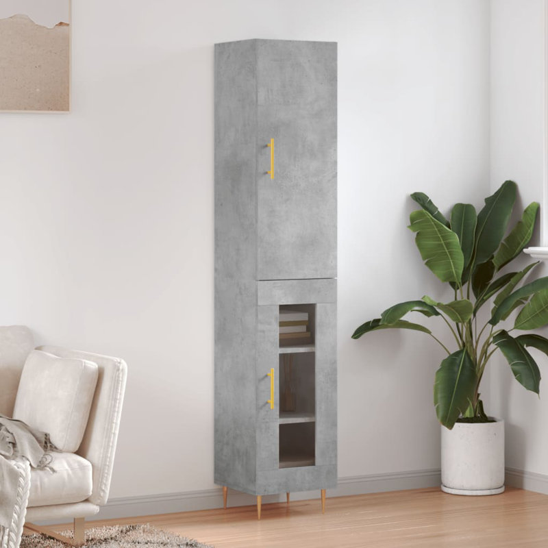 Mihrican 34.5cm Sideboard, Concrete Grey