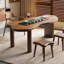 Bureau en bois massif noyer courbé-108798444