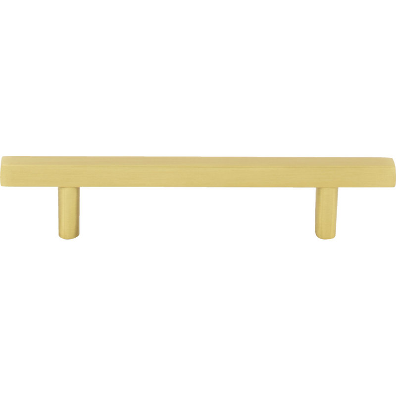 Dominique Bar Pull, Brushed Gold, 3 3/4"