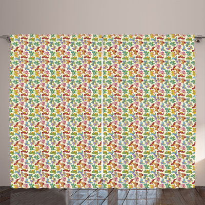 Semi Sheer Curtain Pair