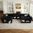 Wylodene 84.7'' Wide Velvet Reversible Modular Corner Sectional-1488873300
