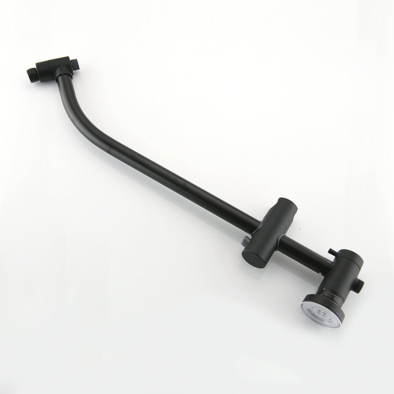 Drill-Free Dual Shower Head Spa System, Matte Black