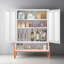 Armoire à chaussures à double porte en maille Modern Modern-893235402