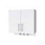 Armoire de rangement murale, 2 portes, 2 tablettes avec crochets - standard