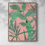 «Pink and Green Birds of Paradise I», reproduction encadrée - bois massif-10096849