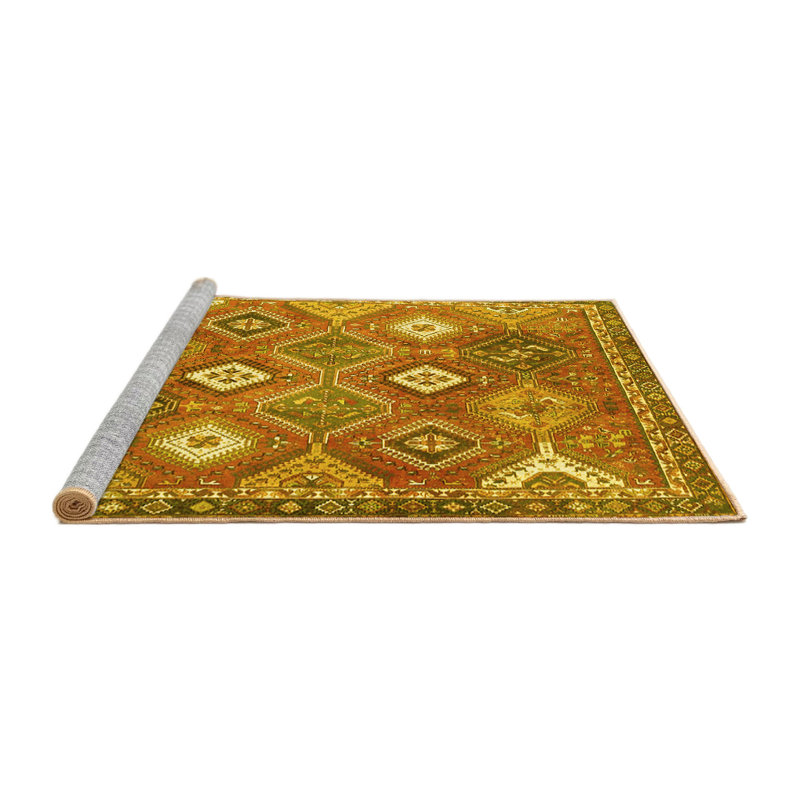 Washable Moroccan Indoor Rug, Round 3'
