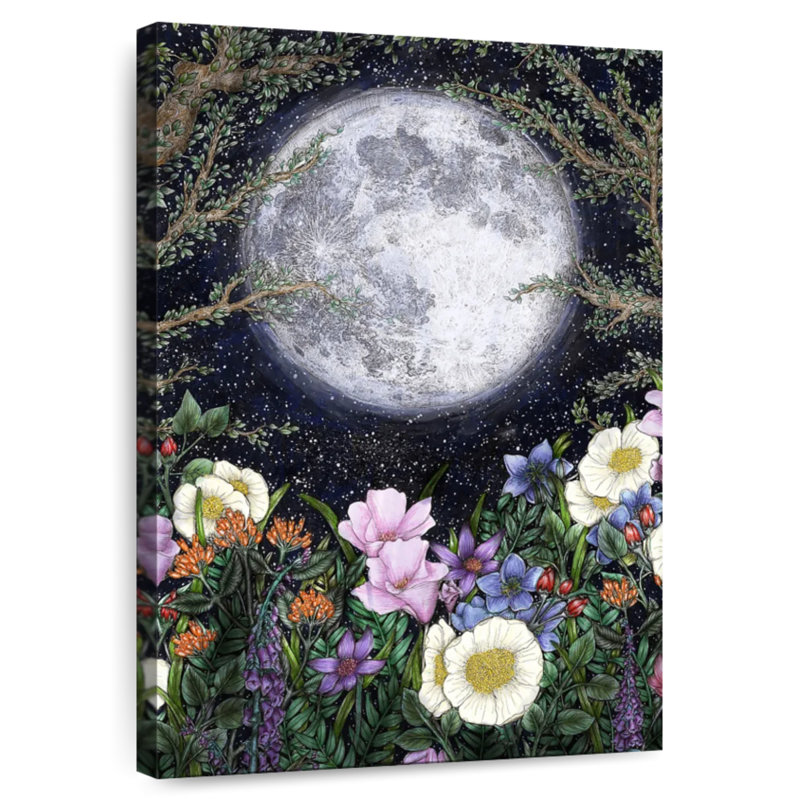 Oberle minuit dans le jardin I, H 48 po x l 32 po