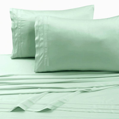 Rayon From BambooComfort Sage Green Pillow Set - 300 Thread Count Rayon Pair for Standard Size Beds - Pack of 2 - Soft & Breathable Eco-Friendly Material
