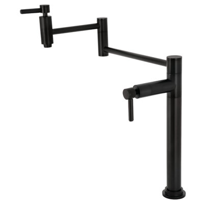 Kingston Brass Two-Handle 1-Hole Deck Mount Pot Filler Faucet
