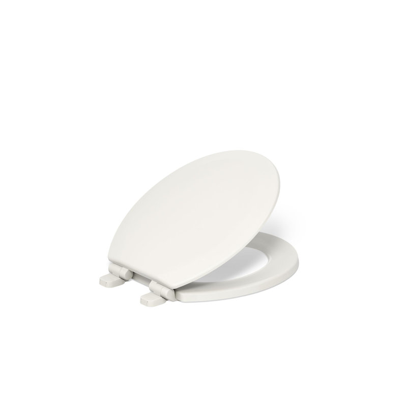 Siège de toilette allongé Triko Quiet-Close, Biscuit, Rond