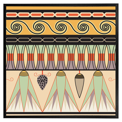 Aspers Egyptian Pattern - Single Picture Frame Print