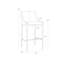 Dionne Upholstered Stool with Metal Frame-1174693905