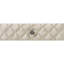 Table de chevet en velours beige Lucienne