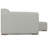 Rex Large L-Shaped 2-Seater Sofa in Pale Grey, Performance Fabric Sectional for Living Room, Modern Style with Extra-Wide Armrests-98294391