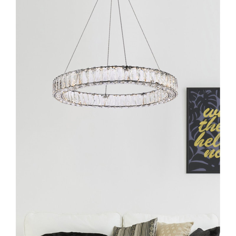 Luminaire suspendu simple rond 26 po Maart Maart, Noir