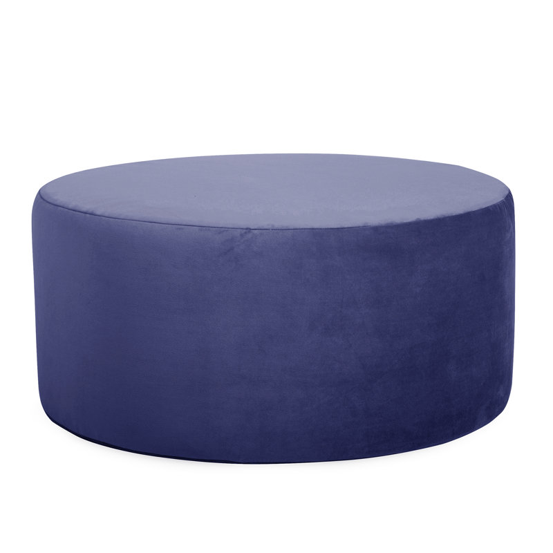 Azemar Upholstered Ottoman, Polyester Bella Royal
