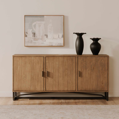 Buffet en bois de pin de 68 po de largeur Lopez