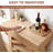 40 Inch Light Oak Entryway Table