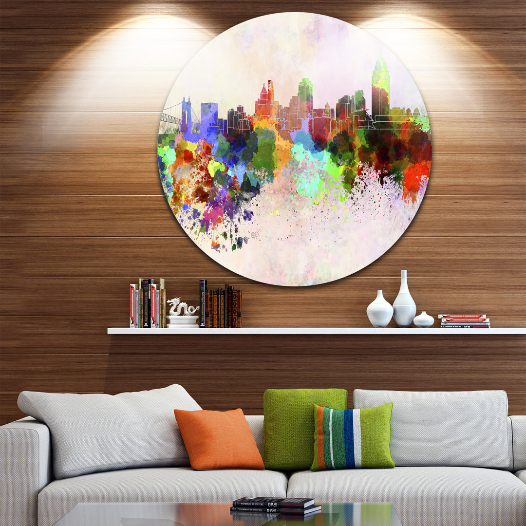 " Cincinnati Skyline " Design Art 