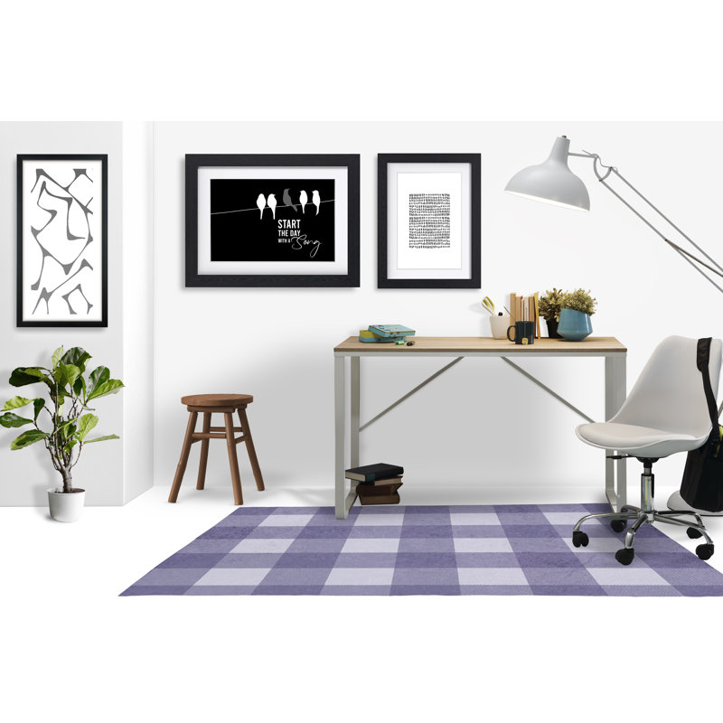 Tapis de chaise rectangulaire Chico, L 48 po x L 72 po, Iris