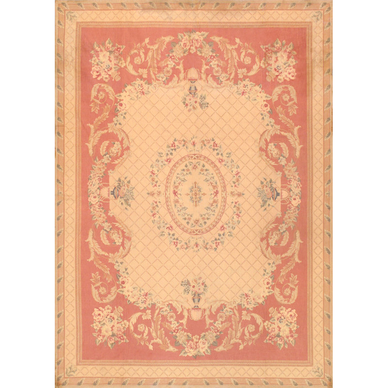 Elegant Multicolor Hand-Knotted Wool Area Rug, 8'5" x 11'7"