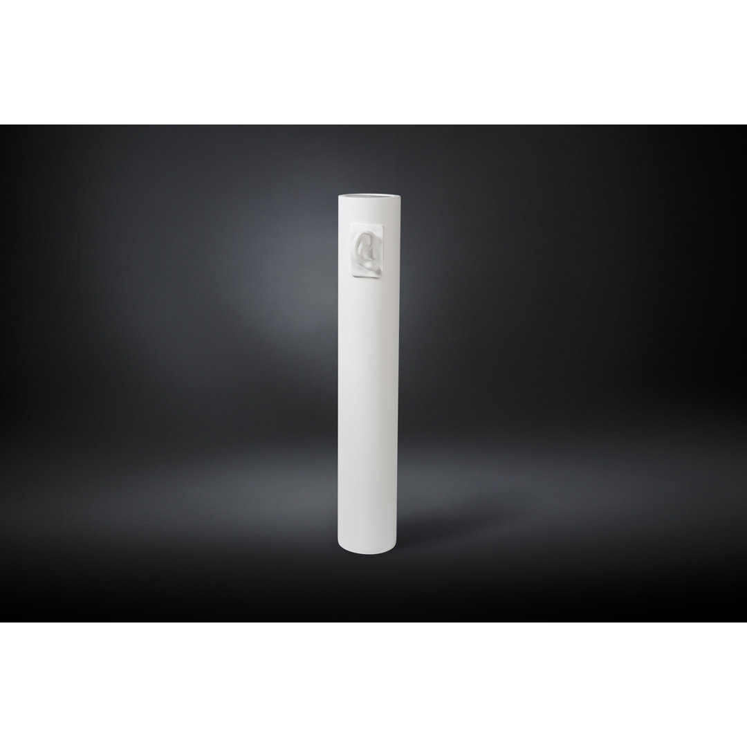 White 113Cm Ceramic Table Vase