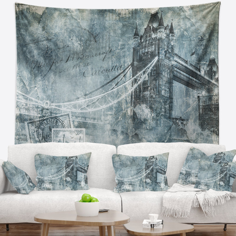 Tower bridge london tapisserie, H 68 po x l 80 po