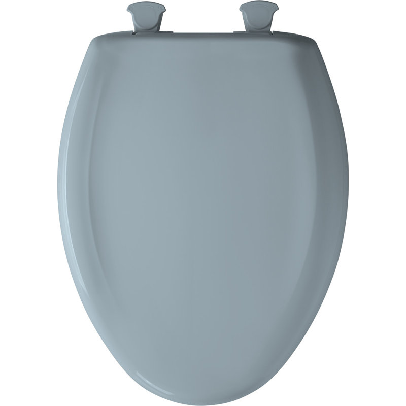 Elongated Toilet Seat and Lid, Blue