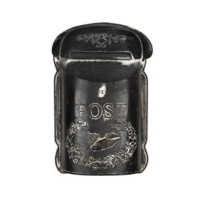 Boîte aux lettres noire