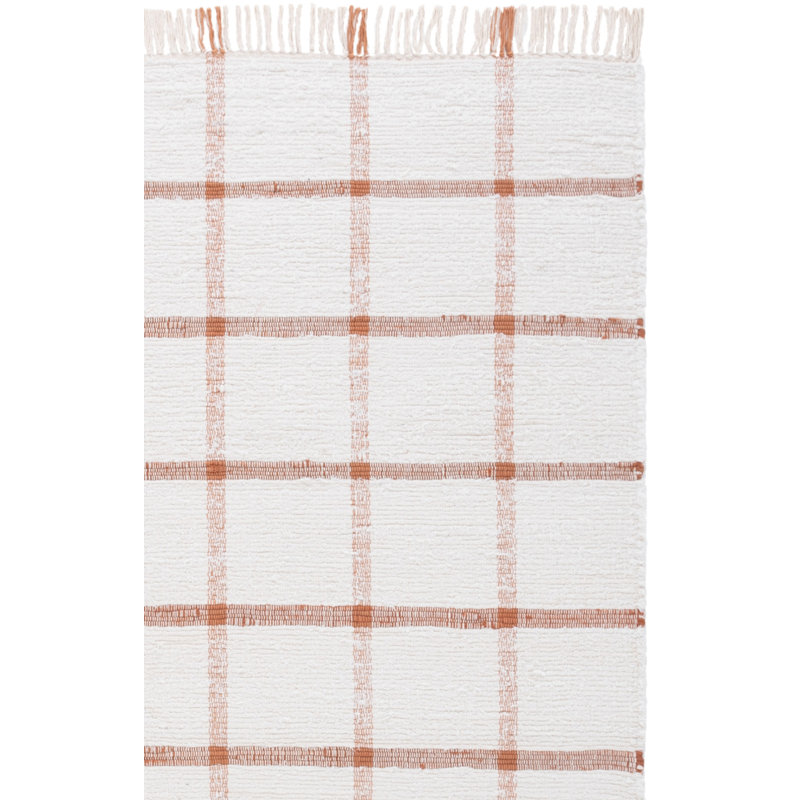 Tapis Montauk 322 ivoire / rouille, Rectangle 8 pi x 10 pi