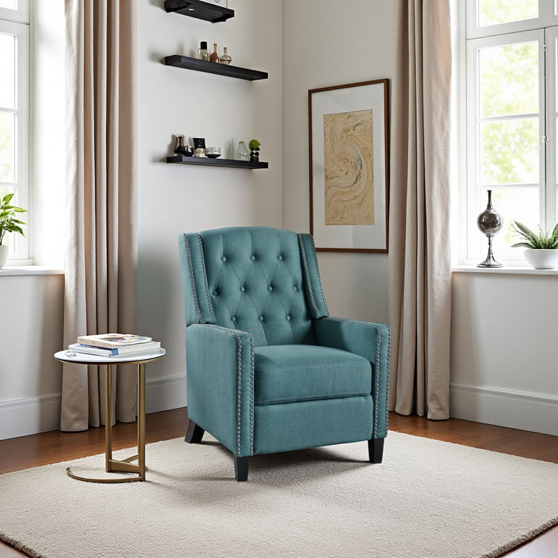 Chaise en tissu Classic, Sarcelle