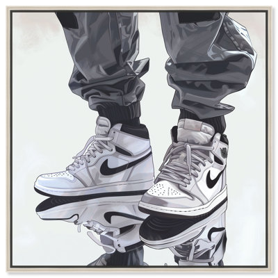 Reflection Sneakers Man Cave Artwork by Notoriart