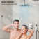 Thermostatic Digital Dual Shower System Set, 12" LED Rainfall Shower Head with 4-Function Hand Shower