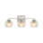 Deana 3 Light Bath Vanity with Ribbed Clear Shade-924407535