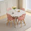 45cm Modern Cut‑Out Dining Side Chair, PU Padded Seat with Wood Legs for Kitchen and Office-1610627661-1615949637