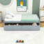 Lit plateforme simple avec tiroirs et rangement-90697759
