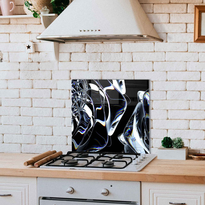 Elegant Decorative Tempered Glass Painting, 23.6 x 23.6 inches | 100% Tempered Glass, Thickness: 0.16 inches | Perfect for Home Decor, Living Room & Office | Modern Art Piece, Durable & Stylish