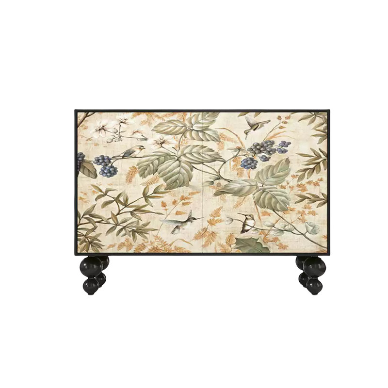 Armoire d'appoint, Noyer / Blanc