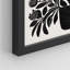 «Silhouette de plante botanique noir et blanc monochrome» sur papier-98266389-98266391