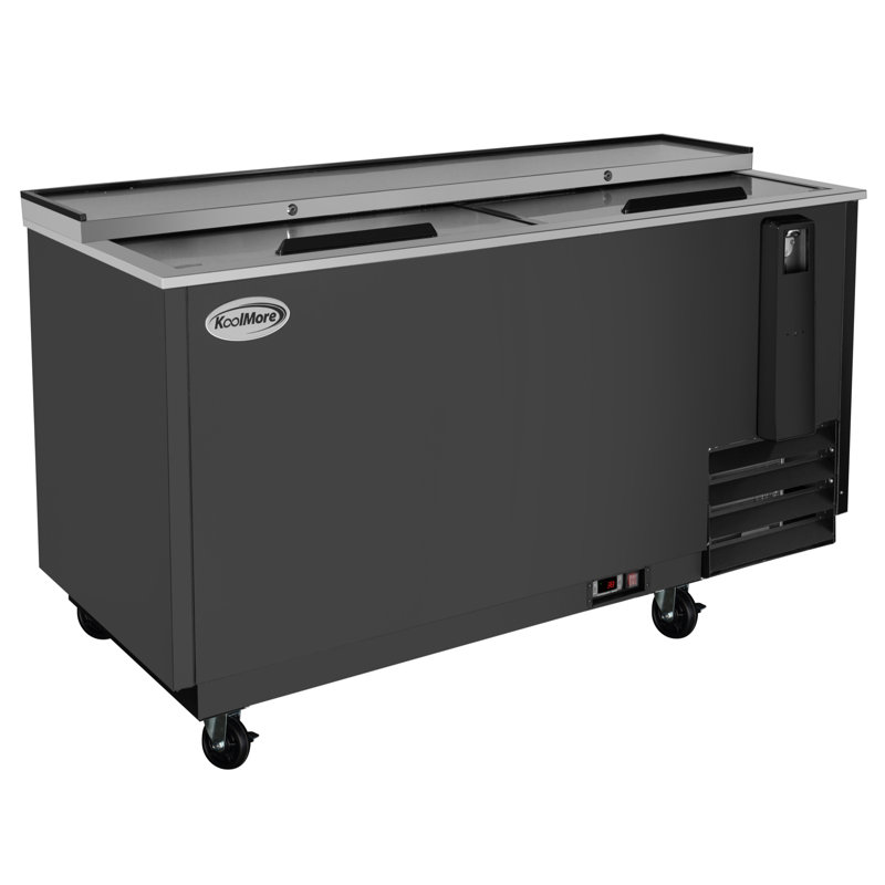 KoolMore 64.5'' W Freestanding 248 Cans (12 oz.) 19.1 Cubic Feet Beverage Cooler, Black