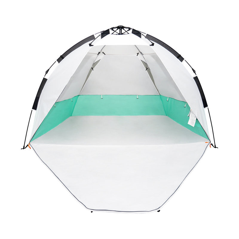 Tente de plage automatique Premium Premium avec protection solaire Upf 50+, Six personnes, Vert