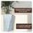 Yarisma Geometric Fiberstone MGO Clay Planter Mid-Century Modern Tall Tapered Indoor/Outdoor Plant Pot-43284780-43284819