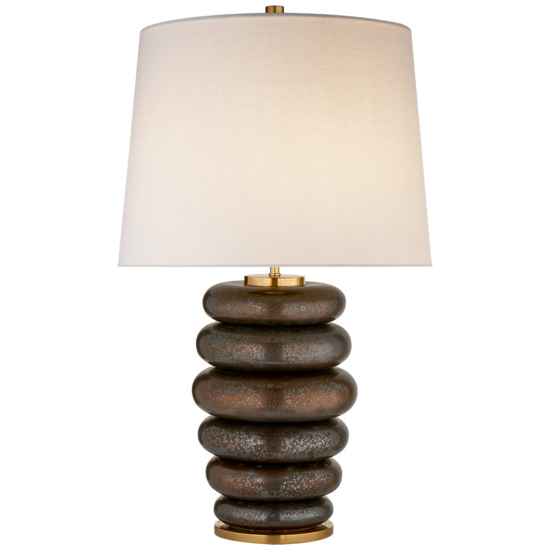 Kelly Wearstler Phoebe Stacked Table Lamp, Bronze