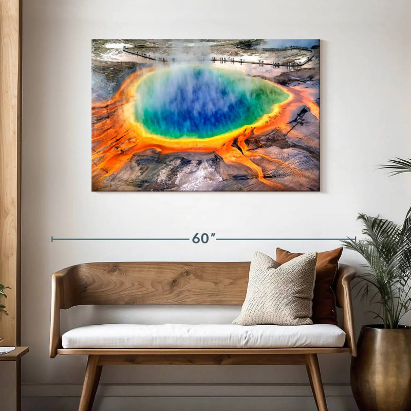 Grand Prismatic Yellowstone, 30" H x 45" W
