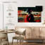 Ethnique africain en rouge sur toile-1411827418