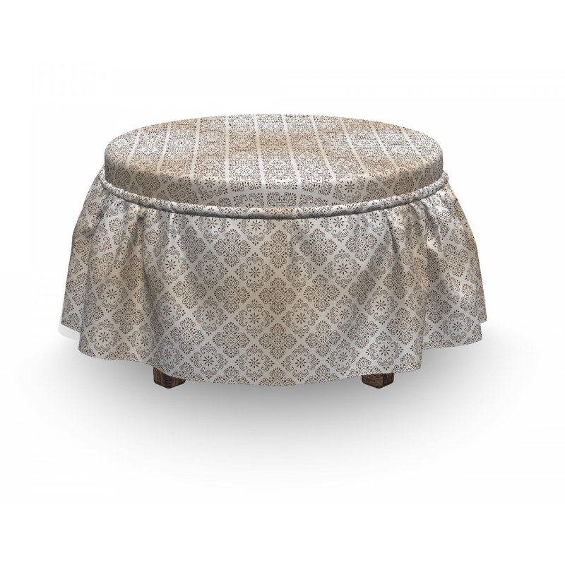 Housse pour repose-pieds floral classic