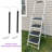 4 Step Stool Steel Folding Step Ladder with Handrail
