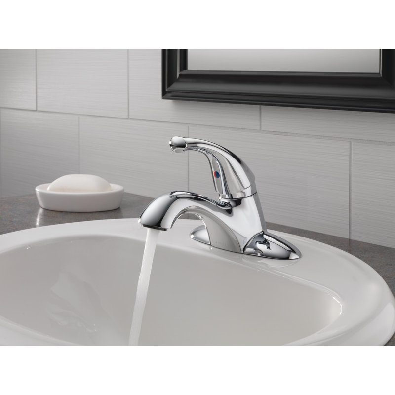 Robinet de salle de bain central classique avec ensemble de bonde et technologie d'étanchéité DIAMOND ™