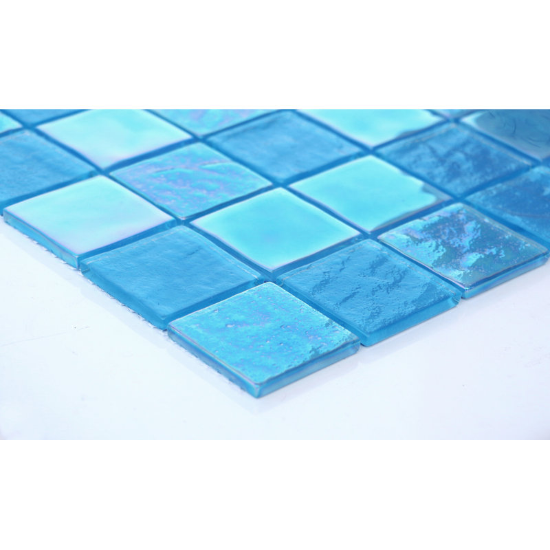Carreau de mosaïque murale en verre 2 "x 2", Bleu